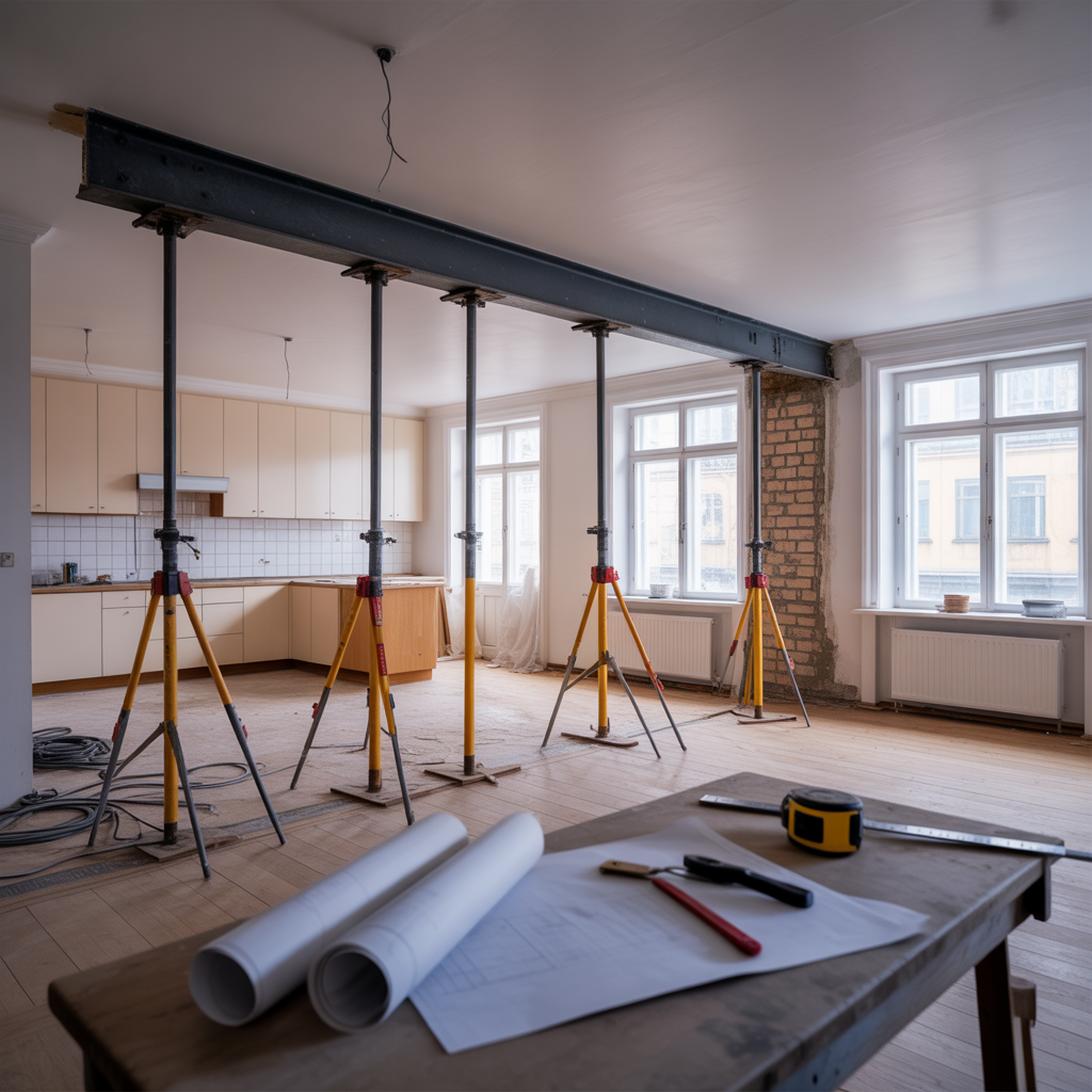 rivning av barande vagg regler kostnad och forstarkning